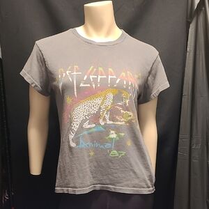 DAYDREAMER Gray DEF LEPPARD ANIMAL '87 Graphic T-Shirt